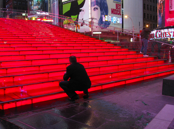 TKTS Staircase in Times Square